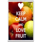 Keep Calm and Love Fruit - Jumbo Fridge Magnet