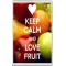 Keep Calm and Love Fruit - Jumbo Fridge Magnet