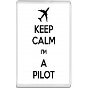 Keep Calm I'm a Pilot - Jumbo Fridge Magnet