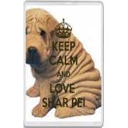 Keep Calm and Love Shar Pei - Jumbo Fridge Magnet