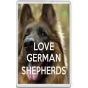 Love German Shepherds - Jumbo Fridge Magnet