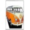 Orange Camper Van - Jumbo Fridge Magnet