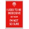 I Used to be Indecisive But now I'm Not so Sure - Jumbo Fridge Magnet