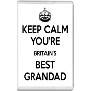 Keep Calm You're Britain's Best Grandad - Jumbo Fridge Magnet