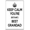 Keep Calm You're Britain's Best Grandad - Jumbo Fridge Magnet