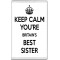 Keep Calm You're Britain's Best Sister - Jumbo Fridge Magnet