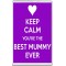 Keep Calm You're the Best Mummy Ever - Jumbo Fridge Magnet