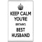 Keep Calm You're Britain's Best Husband - Jumbo Fridge Magnet