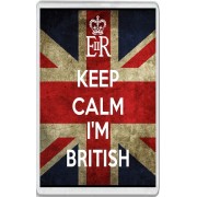 Keep Calm I'm British - Jumbo Fridge Magnet