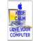 Keep Calm and Love Your Computer - Jumbo Fridge Magnet