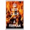 Keep Calm I'm a Fireman - Jumbo Fridge Magnet