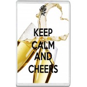Keep Calm and Cheers - Jumbo Fridge Magnet