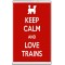 Keep Calm and Love Trains - Jumbo Fridge Magnet