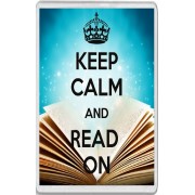Keep Calm and Read On - Jumbo Fridge Magnet