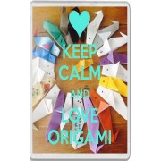 Keep Calm and Love Origami - Jumbo Fridge Magnet
