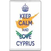 Keep Calm and Love Cyprus - Jumbo Fridge Magnet