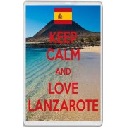 Keep Calm and Love Lanzarote - Jumbo Fridge Magnet