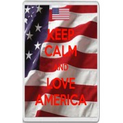 Keep Calm and Love America - Jumbo Fridge Magnet