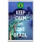 Keep Calm and Love Brazil - Jumbo Fridge Magnet