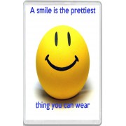 A smile is the prettiest thing you can wear - Jumbo Fridge Magnet