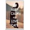 Keep Calm and Love Cats - Jumbo Fridge Magnet