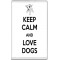 Keep Calm and Love Dogs - Jumbo Fridge Magnet