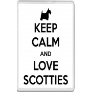 Keep Calm and Love Scotties - Jumbo Fridge Magnet