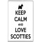 Keep Calm and Love Scotties - Jumbo Fridge Magnet