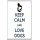 Keep Calm and Love Dogs - Jumbo Fridge Magnet