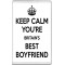 Keep Calm You're Britain's Best Boyfriend - Jumbo Fridge Magnet