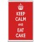 Keep Calm and Eat Cake - Jumbo Fridge Magnet