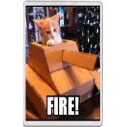 Fire! - Jumbo Fridge Magnet