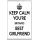 Keep Calm You're Britain's Best Girlfriend - Jumbo Fridge Magnet