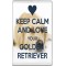 Keep Calm and Love Your Golden Retriever - Jumbo Fridge Magnet