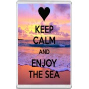 Keep Calm and Enjoy the Sea - Jumbo Fridge Magnet