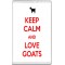 Keep Calm and Love Goats - Jumbo Fridge Magnet