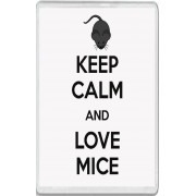 Keep Calm and Love Mice - Jumbo Fridge Magnet