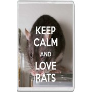 Keep Calm and Love Rats - Jumbo Fridge Magnet