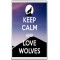 Keep Calm and Love Wolves - Jumbo Fridge Magnet
