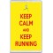 Keep Calm and Keep Running - Jumbo Fridge Magnet