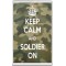 Keep Calm and Soldier On - Jumbo Fridge Magnet