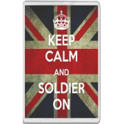 Keep Calm and Soldier On - Jumbo Fridge Magnet
