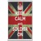 Keep Calm and Soldier On - Jumbo Fridge Magnet