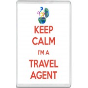Keep Calm I'm a Travel Agent - Jumbo Fridge Magnet