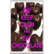 Keep Calm and Eat Chocolate - Jumbo Fridge Magnet