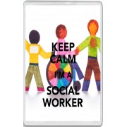 Keep Calm I'm a Social Worker - Jumbo Fridge Magnet