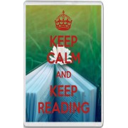 Keep Calm and Keep Reading - Jumbo Fridge Magnet
