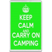 Keep Calm and Carry on Camping - Jumbo Fridge Magnet
