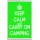 Keep Calm and Carry on Camping - Jumbo Fridge Magnet