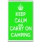 Keep Calm and Carry on Camping - Jumbo Fridge Magnet